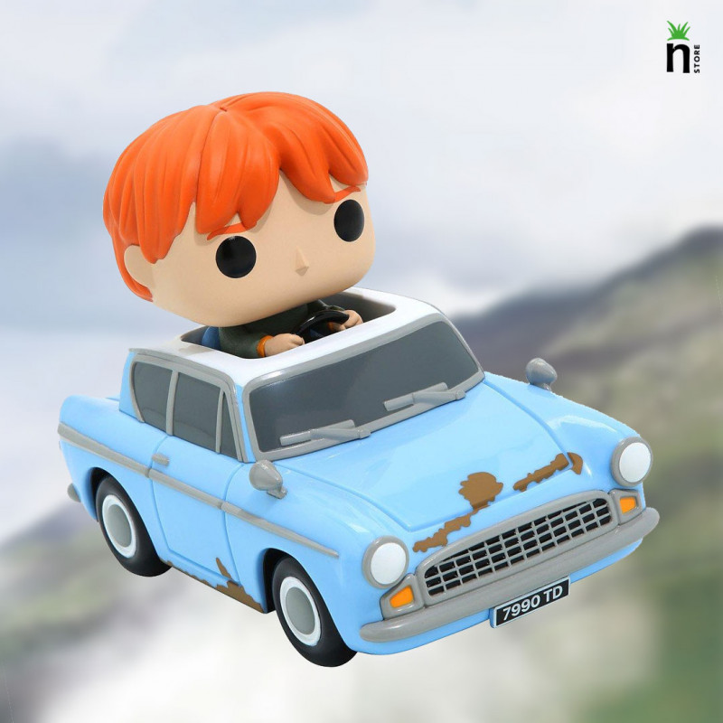 FUNKO POP RIDES HARRY POTTER 20TH ANNIVERSARY RON WEASLEY IN FLYING CAR 112