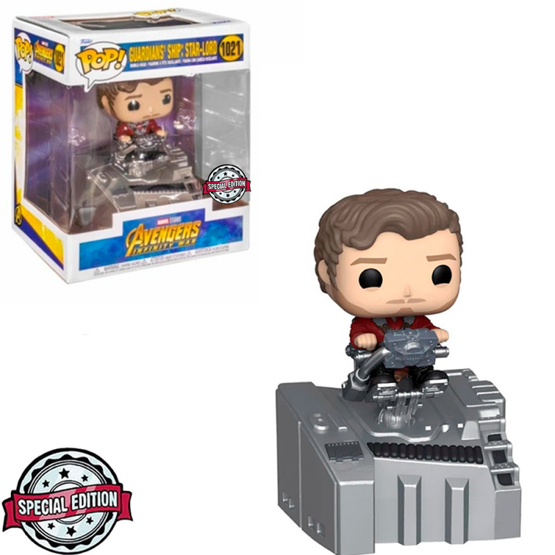 FUNKO POP *DELUXE* MARVEL AVENGERS GUARDIANS SHIP : STAR-LORD