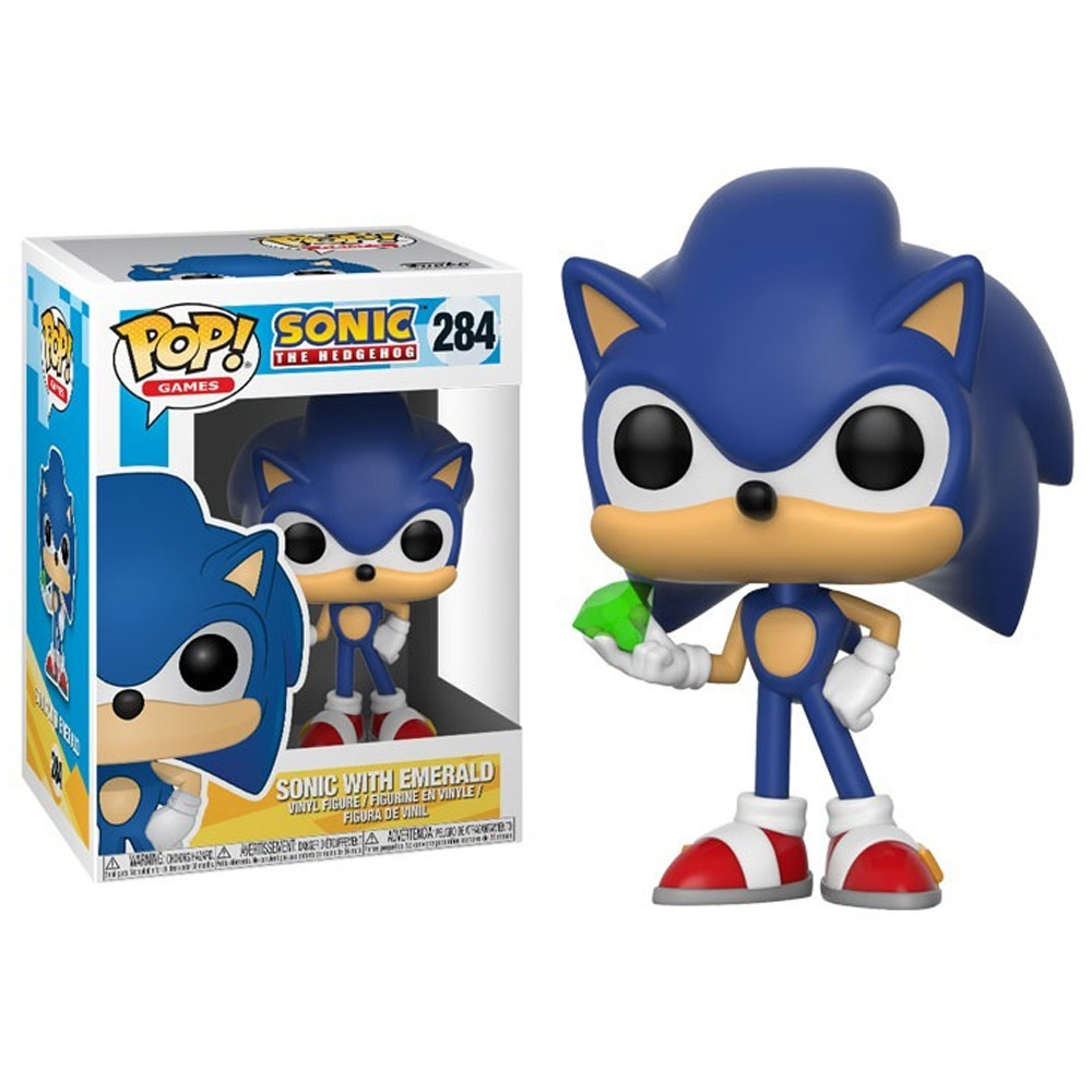 FUNKO POP GAMES SONIC - SONIC WITH EMERALD 284
