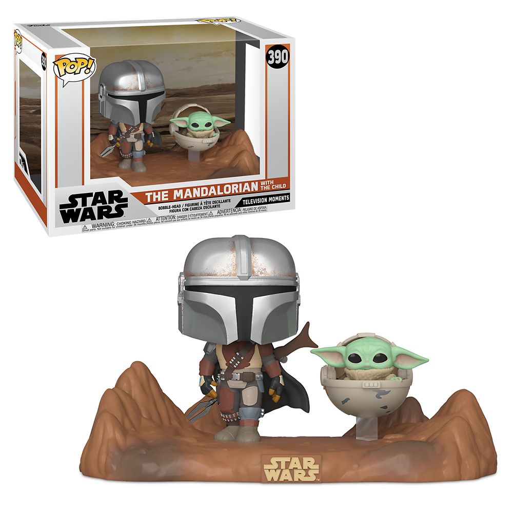 FUNKO POP TELEVISION MOMENTS - THE MANDALORIAN WITH THE CHILD 390