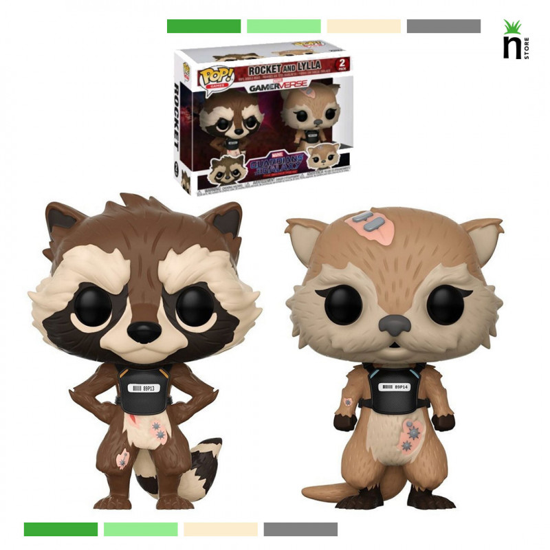 FUNKO POP MARVEL 2-PACK GUARDIANS OF THE GALAXY - ROCKET AND LYLLA