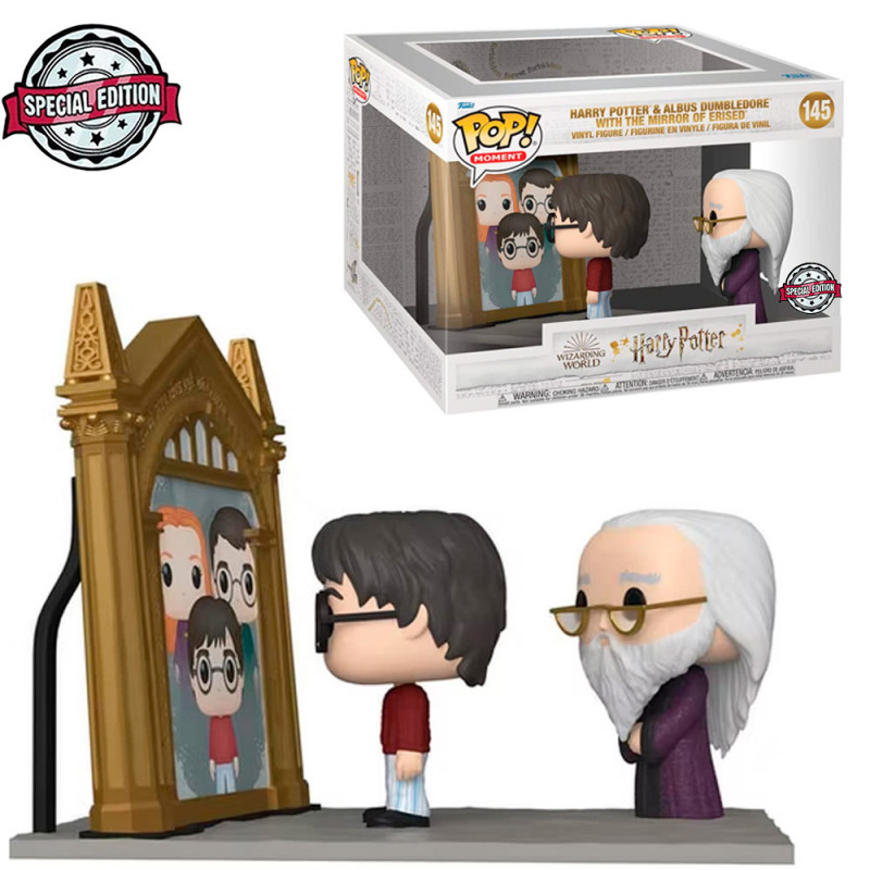 FUNKO POP MOMENT HARRY POTTER & ALBUS DUMBLEDORE W/ THE MIRROR OF ERISED 145 *SPECIAL EDITION*