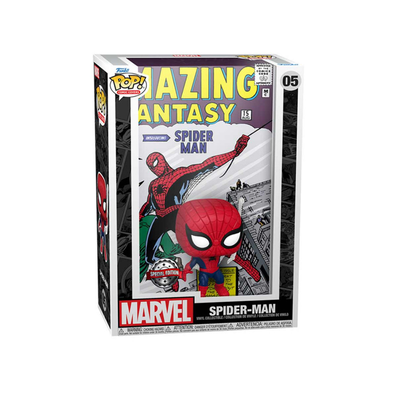FUNKO POP COMIC COVER MARVEL : SPIDER-MAN AMAZING FANTASY