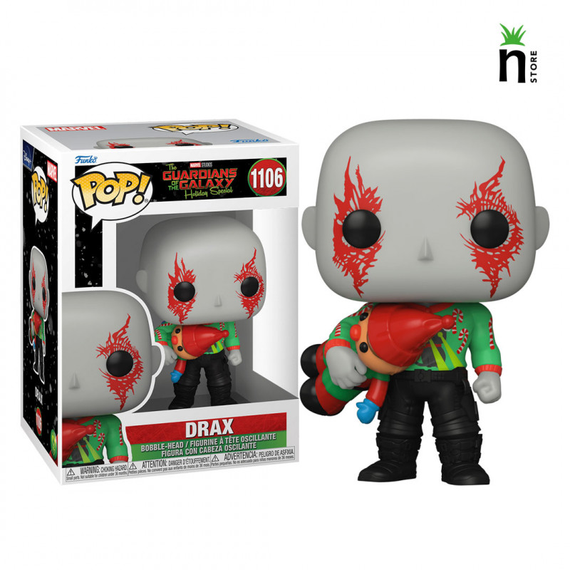 FUNKO POP MARVEL THE GUARDIANs OF GALAXY HOLIDAY - DRAX 1106