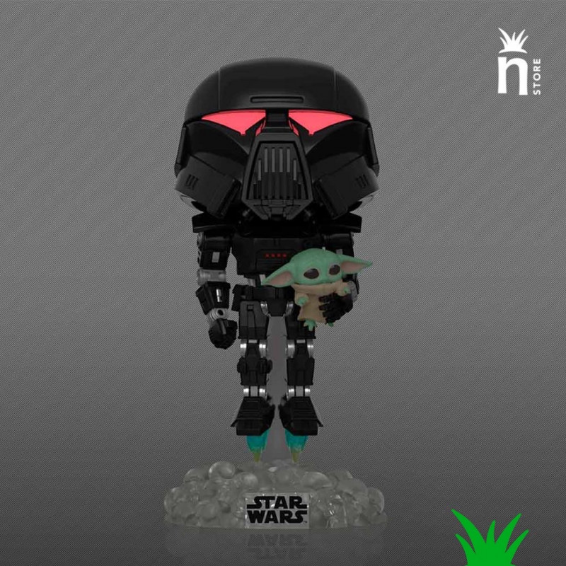 • Funko POP! Star Wars The Mandalorian: Dark Trooper with Grogu 488.