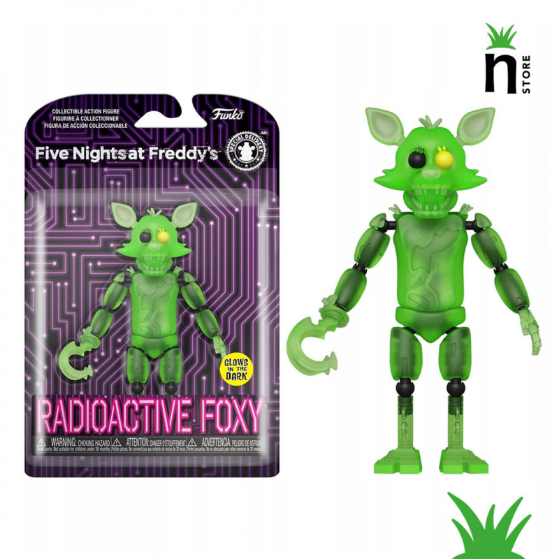 FUNKO ACTION FIVE NIGHTS AT FREDDYS - RADIOACTIVE FOXY *GLOWS IN THE DARK*