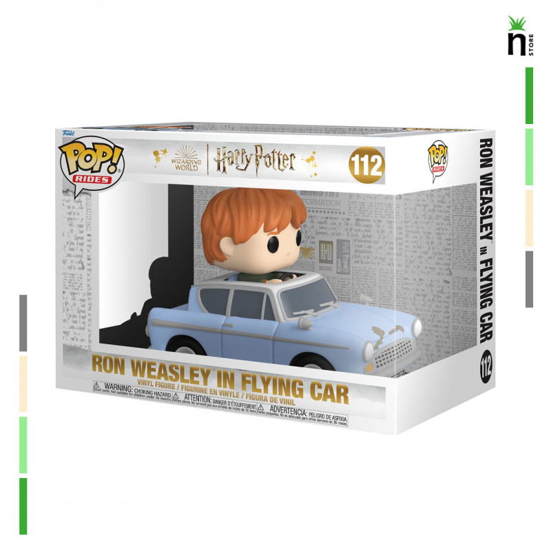 FUNKO POP RIDES HARRY POTTER 20TH ANNIVERSARY RON WEASLEY IN FLYING CAR 112