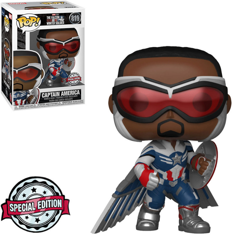 FUNKO POP MARVEL THE FALCON AND THE WINTER SOLDIER CAPTAIN AMERICA 819 *SPECIAL EDITION*